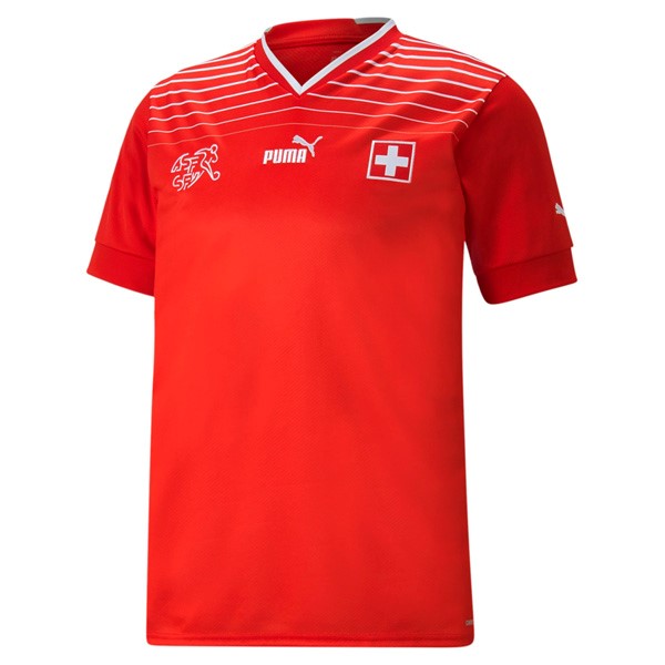 Camiseta Suiza Primera Equipación 2022 Rojo